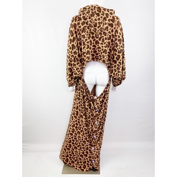 NEW Jambys Leopard Print Wearable Blanket Hoodie COZY CLOAK Unisex One Size OS - Picture 6 of 10